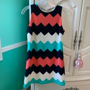 Bloomingdale’s Aqua Stripe Tank Dress